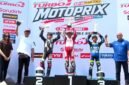Suasana penyerahan trofi pemenang Kejuaraan Nasional (Kejurnas) Motoprix 2026 seri pembuka Regional B di Sirkuit Gelora Bung Tomo (GBT), Surabaya, Minggu (10/5/2026). (Istimewa/Wawasannews).