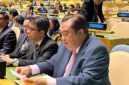 Utusan Tetap Indonesia untuk PBB, Duta Besar Umar Hadi (kanan) menyampaikan pernyataan selaku Koordinator Gerakan Non-Blok (GNB) pada Tinjauan Traktat Non-Proliferasi Nuklir (NPT RevCon) 2026 di Markas PBB yang berlangsung 27 April–22 Mei 2026. (Istimewa/Wawasannews)