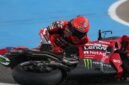Pembalap Tim Ducati Lenovo Marc Marquez terjatuh dalam sprint race GP Spanyol di Jerez , 25 April 2026. (Istimewa/Wawasannews)