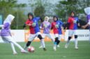 Suasana pertandingan final MilkLife Soccer Challenge Banjarmasin Seri 2 2025 - 2026 KU 12 antara SDN Sungai Lulut 1 melawan SDN Telaga Biru 1 di Green Yakin Soccer Field, Banjar, Kalimantan Selatan, Minggu (3/5/2026). (Istimewa/Wawasannews)