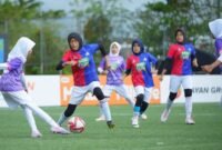 Suasana pertandingan final MilkLife Soccer Challenge Banjarmasin Seri 2 2025 - 2026 KU 12 antara SDN Sungai Lulut 1 melawan SDN Telaga Biru 1 di Green Yakin Soccer Field, Banjar, Kalimantan Selatan, Minggu (3/5/2026). (Istimewa/Wawasannews)