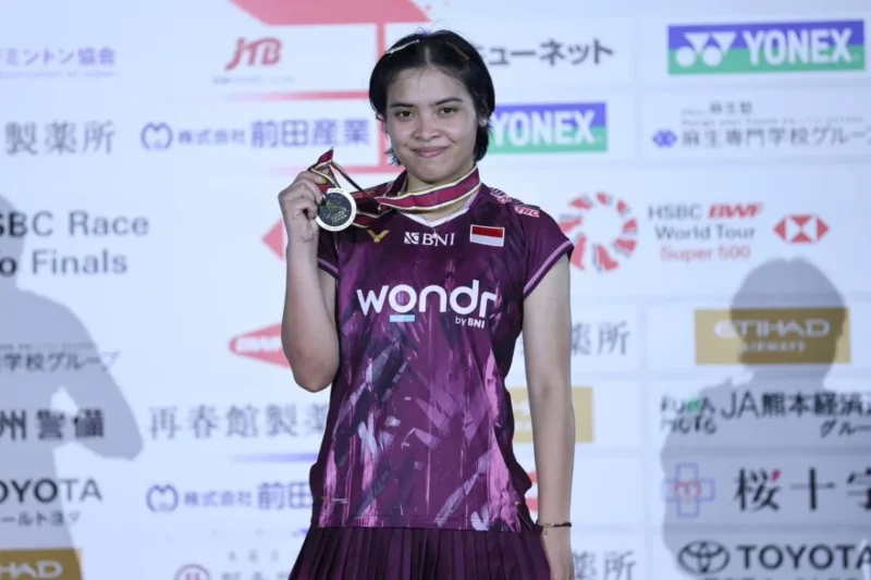 Pebulu tangkis tunggal putri Indonesia Gregoria Mariska Tunjung. (Istimewa/Wawasannews).