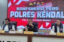 Kasat Reskrim Polres Kendal AKP Bondan Wicaksono didampingi jajaran saat memberikan keterangan pers terkait pengungkapan kasus dugaan penipuan bermodus penggandaan uang di Mapolres Kendal, Senin (4/5/2026). (Istimewa/Wawasannews)