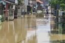 Kondisi banjir di salah satu kelurahan terdampak di Kendal, air menggenangi permukiman warga hingga 20 cm. (Istimewa/Wawasannews)
