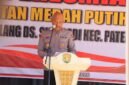 Kapolres Kendal AKBP Hendry Susanto Sianipar menyampaikan sambutan saat peresmian Jembatan Merah Putih Presisi di Dusun Tembelang, Desa Sidodadi, Kecamatan Patean, Kabupaten Kendal, Rabu (13/5/2026). (Istimewa/Wawasannews).