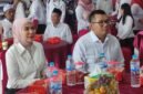 Ketua DPRD Kendal Mahfud Sodiq (kanan) bersama Bupati Kendal Dyah Kartika Permanasari (kiri) mengikuti peresmian operasional Koperasi Merah Putih secara serentak melalui zoom meeting di Koperasi Desa Merah Putih, Kecamatan Cepiring, Kabupaten Kendal, Sabtu (16/5/2026). (Istimewa/Wawasannews).