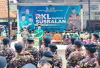 Ketua PW GP Ansor Jawa Tengah, Dr H M Sidqon Prabowo memberikan arahan saat pembukaan Pelatihan Kepemimpinan Lanjutan (PKL) dan Kursus Banser Lanjutan (SUSBALAN) Angkatan V PC GP Ansor Kendal di Pondok Pesantren Miftahul Huda, Desa Peron, Kecamatan Limbangan, Jumat (22/5/2026). (Istinewa/Wawasannews)