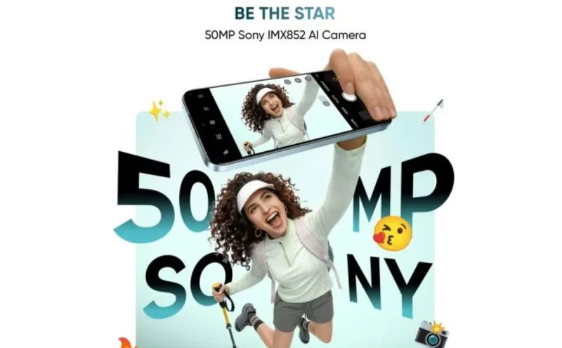 Ilustrasi tampilan ponsel pintar realme 16T dengan kamera 50MP. (Realme India). (Istimewa/Wawasannews)