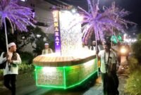 Peserta Takbir Keliling melintas di kawasan RSS Griya Praja Mukti, Langenharjo, Kendal, Selasa (26/5/2026) malam. (Istimewa/Wawasannews)