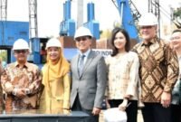 Menteri Pendidikan Dasar dan Menengah (Mendikdasmen) Abdul Mu'ti (kedua dari kiri) menghadiri peresmian groundbreaking Sekolah Pelita Harapan di Jakarta pada Selasa (2/6/2026). (Istimewa/Wawasannews)
